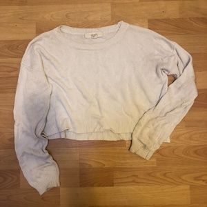 White Cropped Sweater